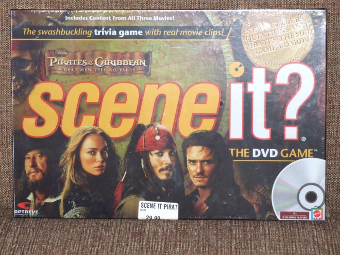 DISNEY SCENE IT PIRATES OF THE CARIBBEAN DVD GAME