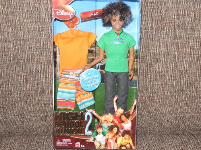 HIGH SCHOOL MUSICAL 2 CHAD DOLL WITH EXTRA OUTFIT