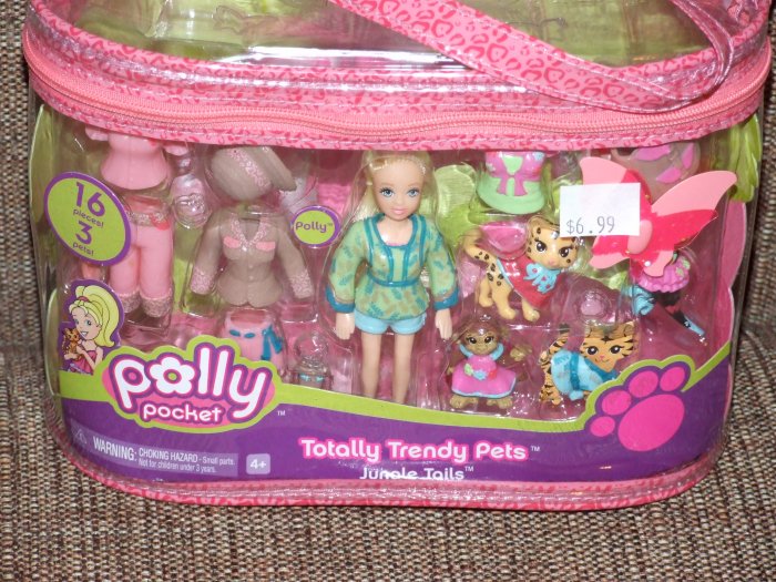 POLLY POCKETS TOTALLY TRENDY PET JUNGLE TAILS PLAYSET