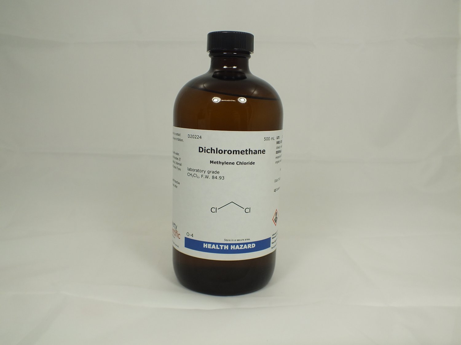 Dichloromethane Methylene Chloride 500 Ml D20224