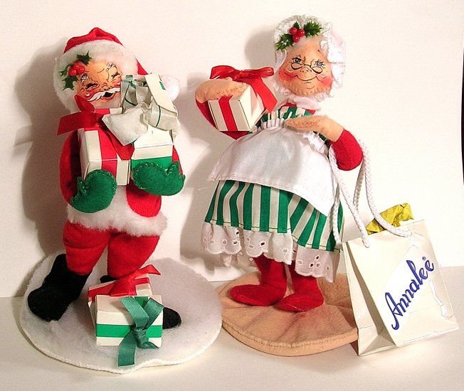 Annalee MR And MRS SANTA CLAUS Gifts Shopping Bag 93/95