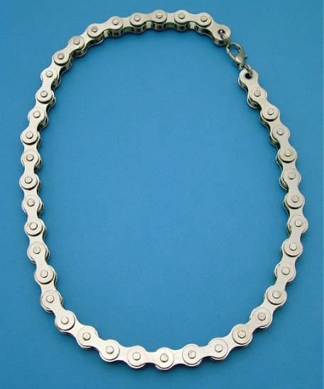 Chrome Motorcycle Bike Chain Necklace 18