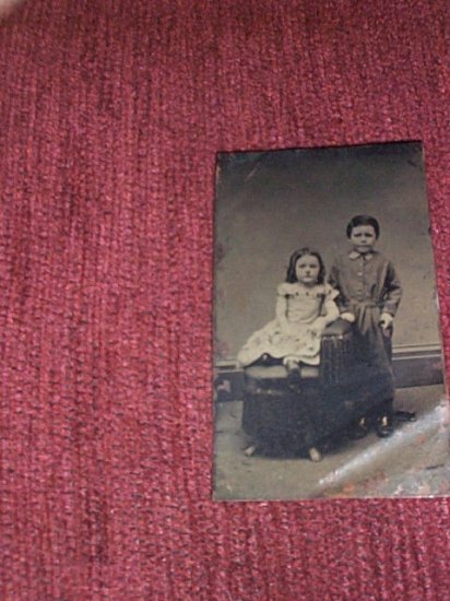Boy & Girl-tintype