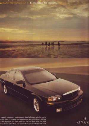 Luxury  on 2001 Lincoln Ls American Luxury Car Automobile Ad