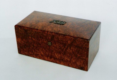 Tiffany Burl Wood Humidor
