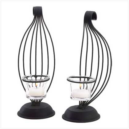 Scrollwork Candleholder Set