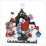 X-mas "Let It Snow!" painted snowman