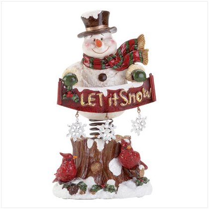 X-mas let it snow spring mount Snowman