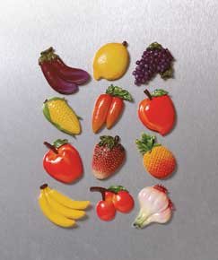 FRUIT AND VEGETABLE MAGNETS