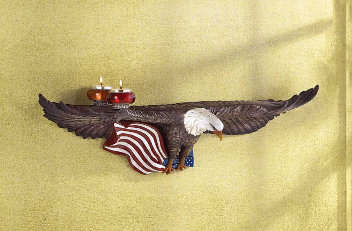 FREEDOM EAGLE CURIO SHELF