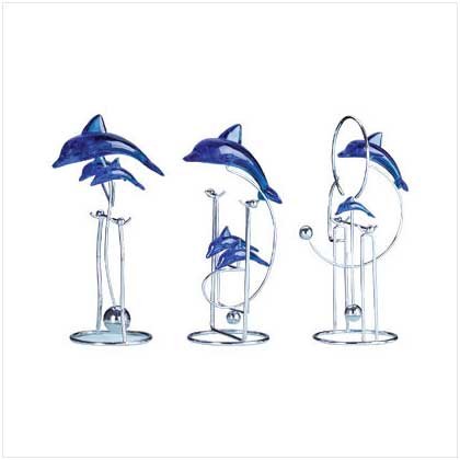 SWINGING DOLPHIN SCULPTURES