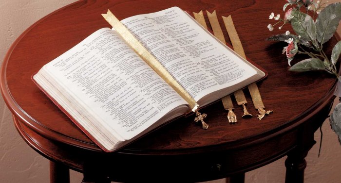 GOLD-PLATED CHRISTIAN BOOKMARKS