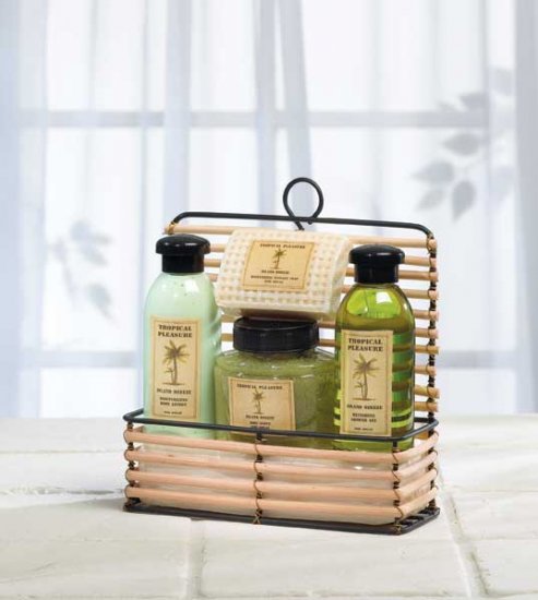 TROPICAL PLEASURES BATH SET