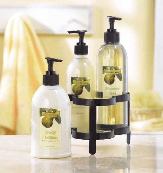 ANTIQUE FRUIT BATH SET