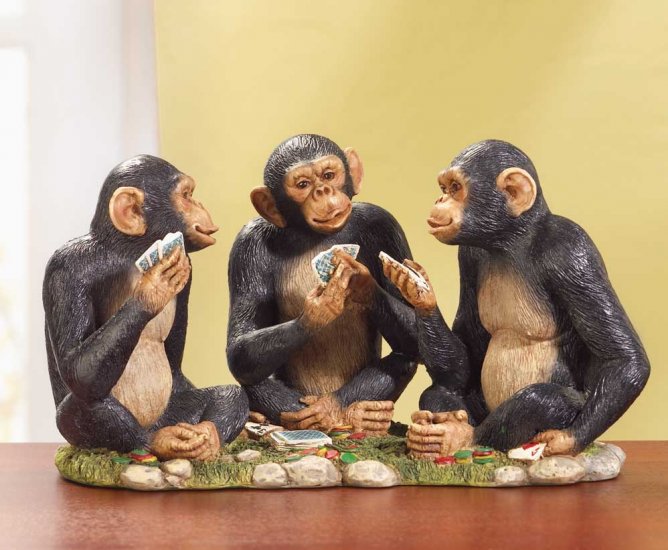POKER PLAYING CHIMPS