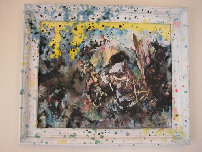 original contemporary watercolor/mixed-media