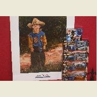 Rodeo Mega Pack with 4 Figures, Trading Cards and June Dudley Print