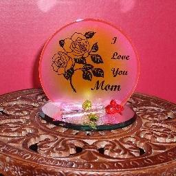 "I Love You, Mom" Plaque / Candleholder