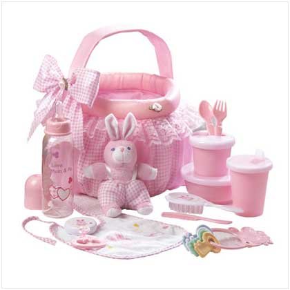 Pink Baby Soft Basket Set