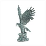 Verdigris Eagle Statue