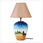 Howling Wolf Lamp