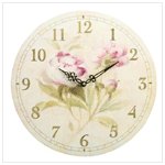 CRACKED LINEN WALL CLOCK