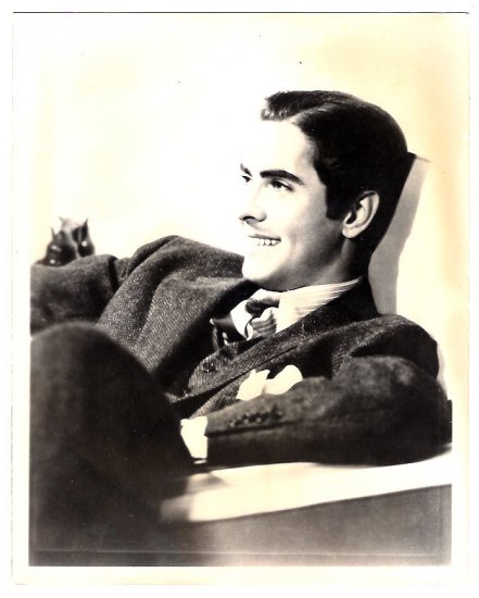 Real Photo of Hollywood star Tyrone Power, early 1900's