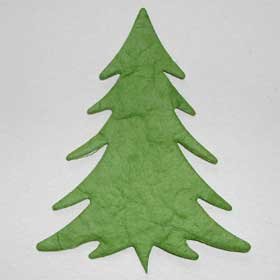 10 - Light Green Tree Mulberry Card Topper Embellishment