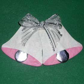 6 Wedding Bells Die cut Card Topper Embellishments