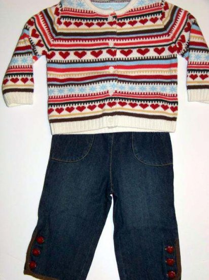 NWT GYMBOREE Mountain Cabin 2 piece Outfit 12-18M