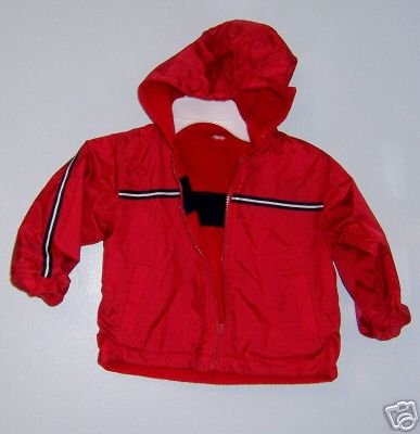Boys Reversible Fleece/ Nylon Red Jacket 24M