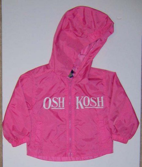 Oshkosh Pink Girls All Weather Hooded Jacket 18M EUC