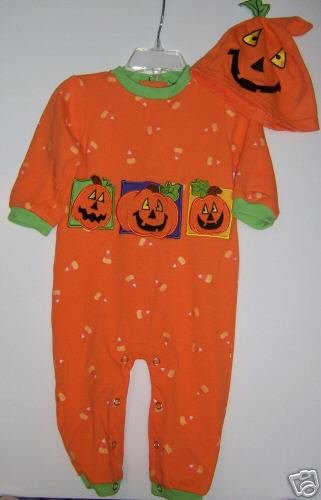 2 piece 6-12 month Pumpkin Costume Excellent Condition