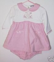 NWOT 2 Piece Carters Easter Bunny Love Me Dress 9M