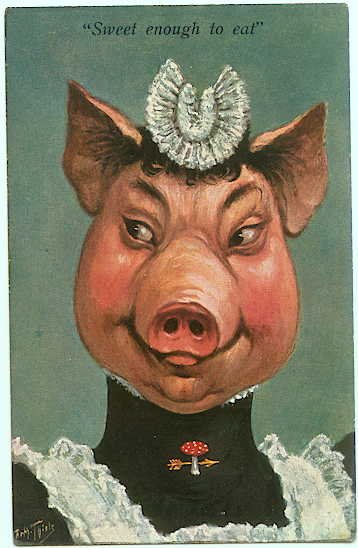 Dressed Pig - French Maid Fantasy - Arthur Thiele s/a - 101