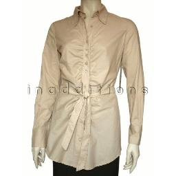 inadditions : New IDEOLOGY Ruched Front Button-Up Long Sleeve Top Shirt Blouse Women's Small