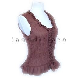 inadditions : New SUNNY LEIGH Crinkled Sleeveless Top Shirt Blouse Women's Petite X-Small