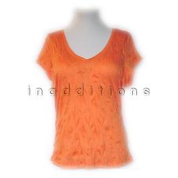 inadditions : New INC INTERNATIONAL CONCEPTS V-Neck Rayon Crinkle Tee Shirt Top Women's Large