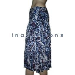 inadditions : New WDNY Modal Spandex Abstract Print Dropped Waist Pull-on Skirt Women's Large