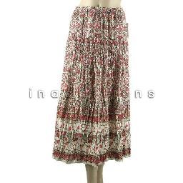 inadditions : New CHARTER CLUB Cotton Broomstick Pleat Floral Print Pull-On Skirt Women's 10 Medium
