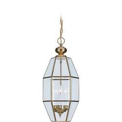 New Three-Light Brass Hall/Foyer By Seagull Lighting