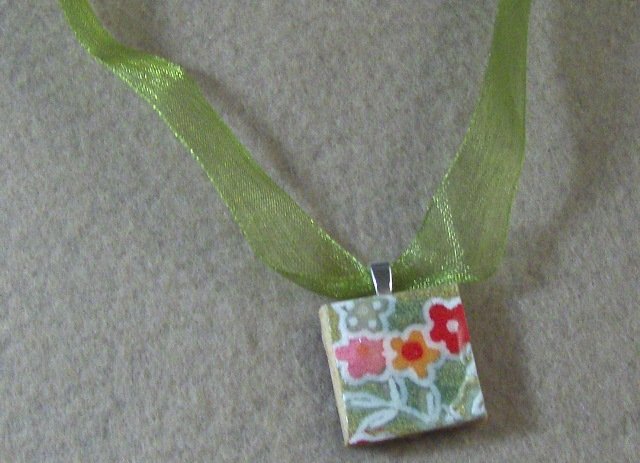 Chiyogami pendant