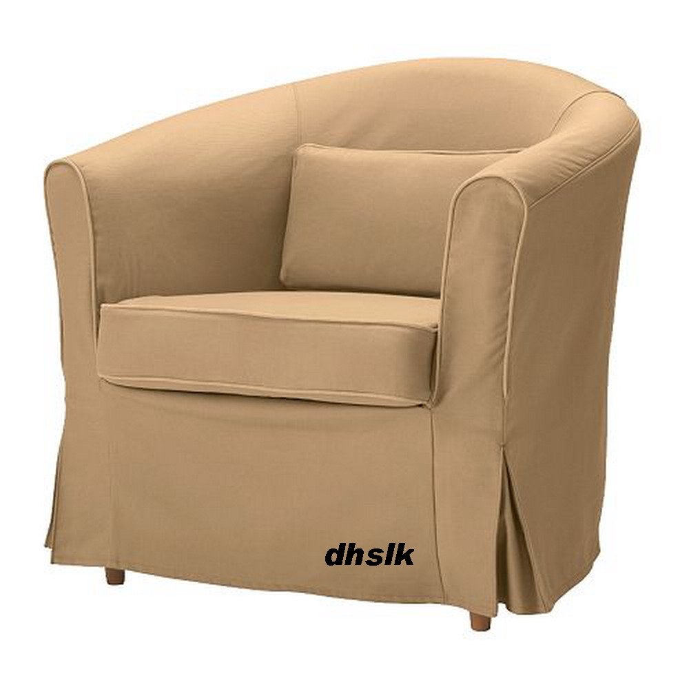 IKEA EKTORP TULLSTA Armchair SLIPCOVER Chair Cover IDEMO BEIGE Tan