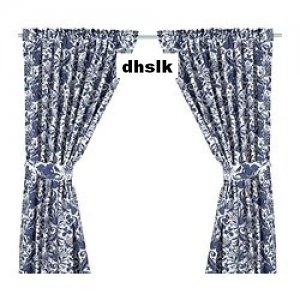 Blue And White Curtains Target Blue and White Floral Wallpaper