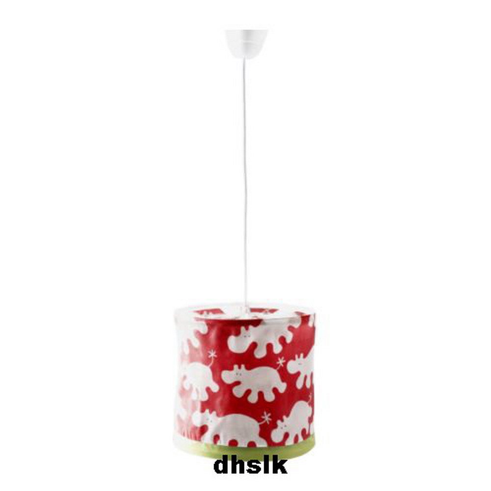 Ikea Kaxig Pendant Lamp Light Fabric Shade Animals Red Hippopotamus Ikea Kaxig Pendant Lamp Light Fabric Shade Animals Red Hippopotamus Nursery Kids