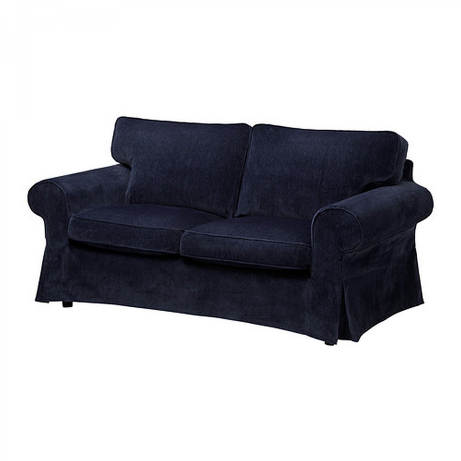 Ikea Ektorp 2 Seat Sofa Slipcover Loveseat Cover Vellinge Dark Blue 9788