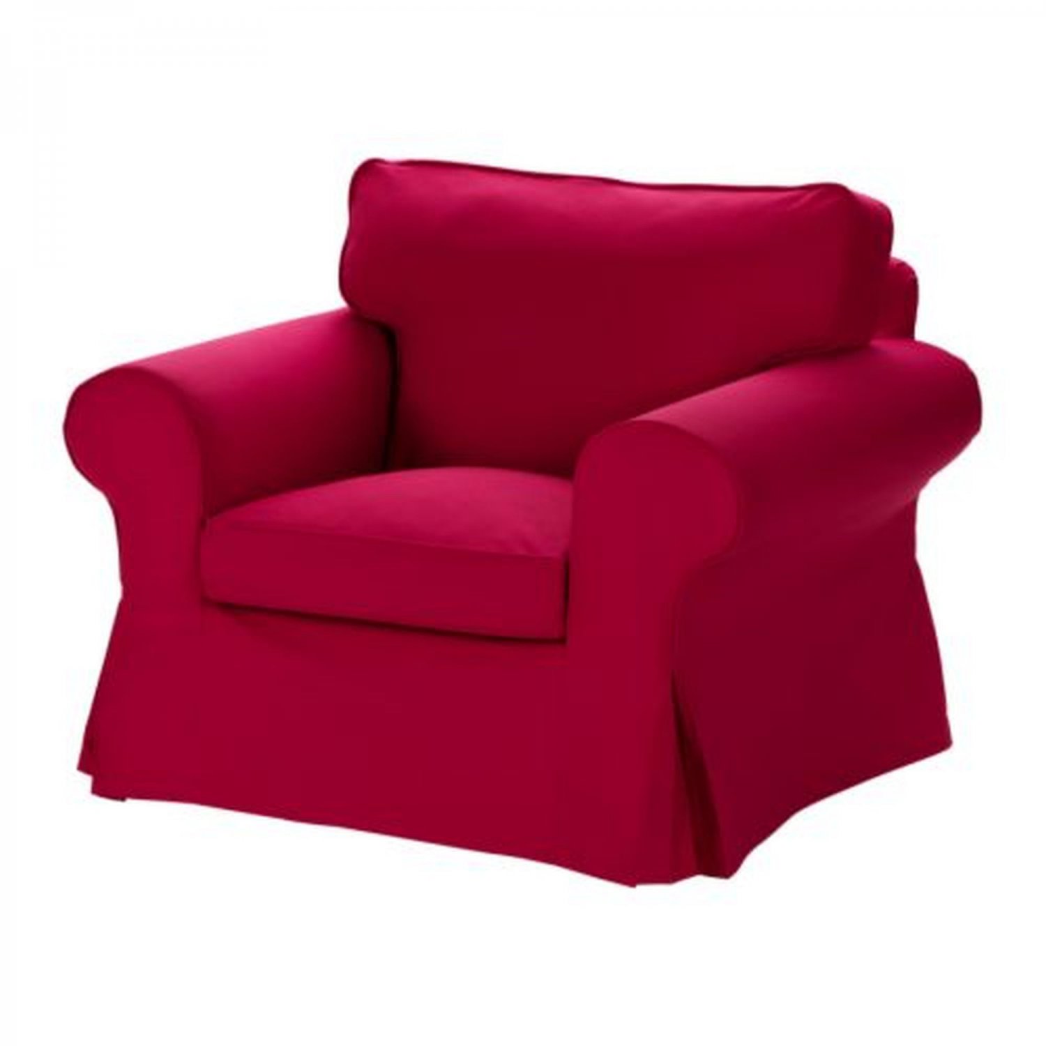 IKEA EKTORP Armchair SLIPCOVER Chair Cover IDEMO RED New