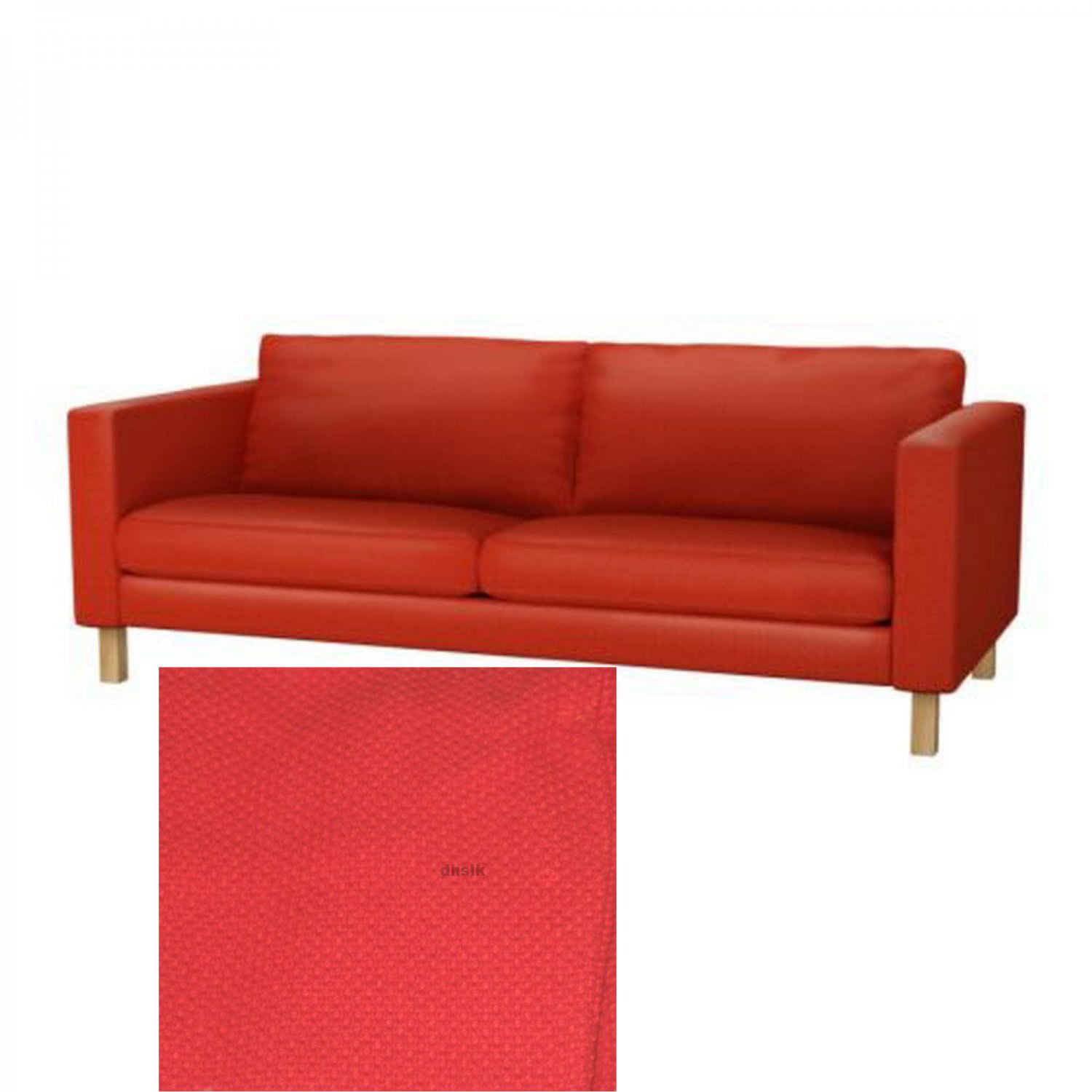 Ikea KARLSTAD 3 Seat Sofa SLIPCOVER Cover KORNDAL RED Xmas LAST ONE Ikea KARLSTAD 3 Seat Sofa SLIPCOVER Cover KORNDAL RED Xmas LAST ONE