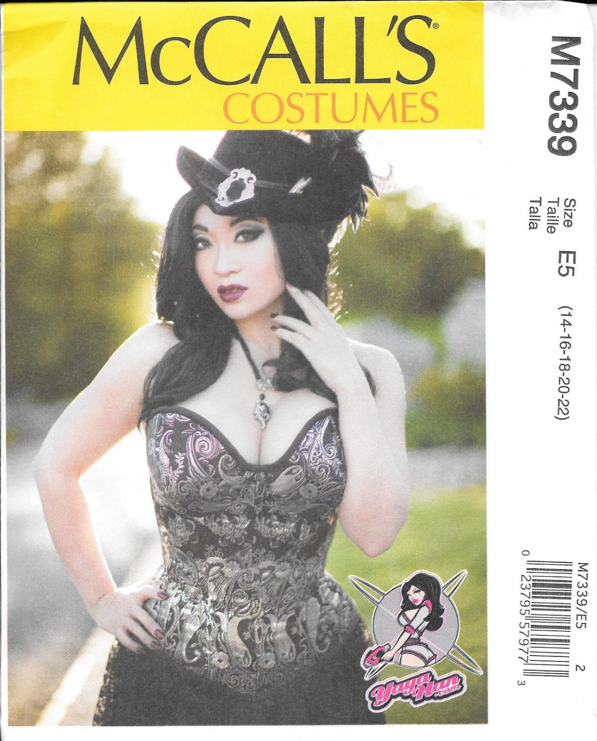 McCall's M7339 Yaya Hans Corset Sizes 14, 16, 18, 20, 22 Costume Pattern