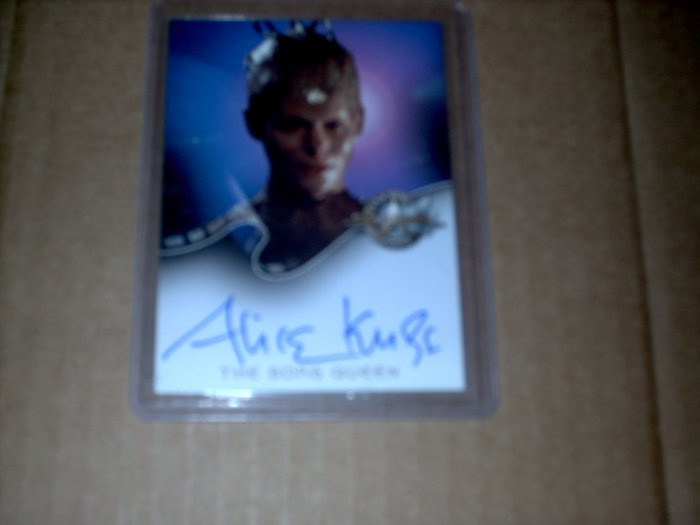STAR TREK CINEMA 2000 AUTO A8 ALICE KRIGE +Ships Free!